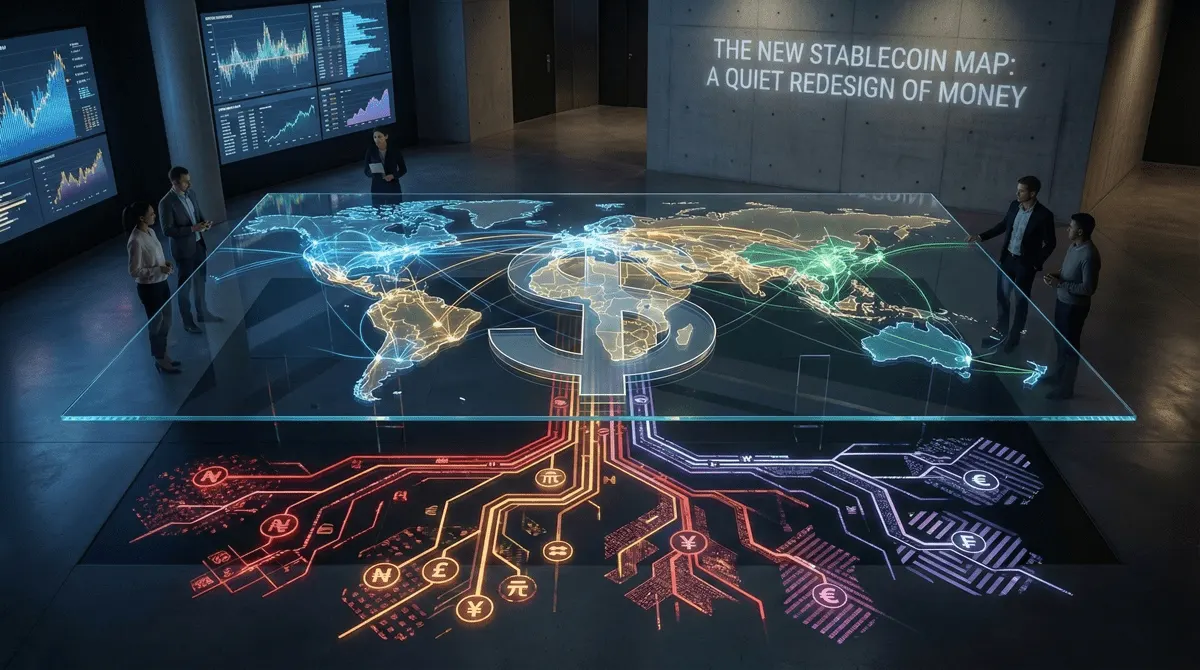 Global stablecoin map showing regional divergence in digital money design