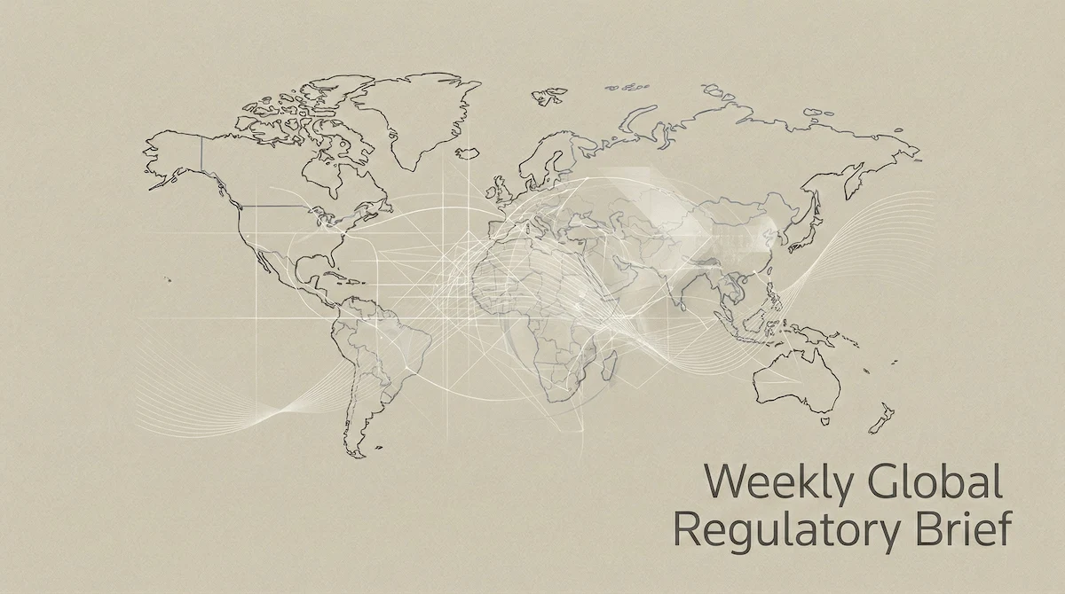 Weekly Global Regulatory Brief